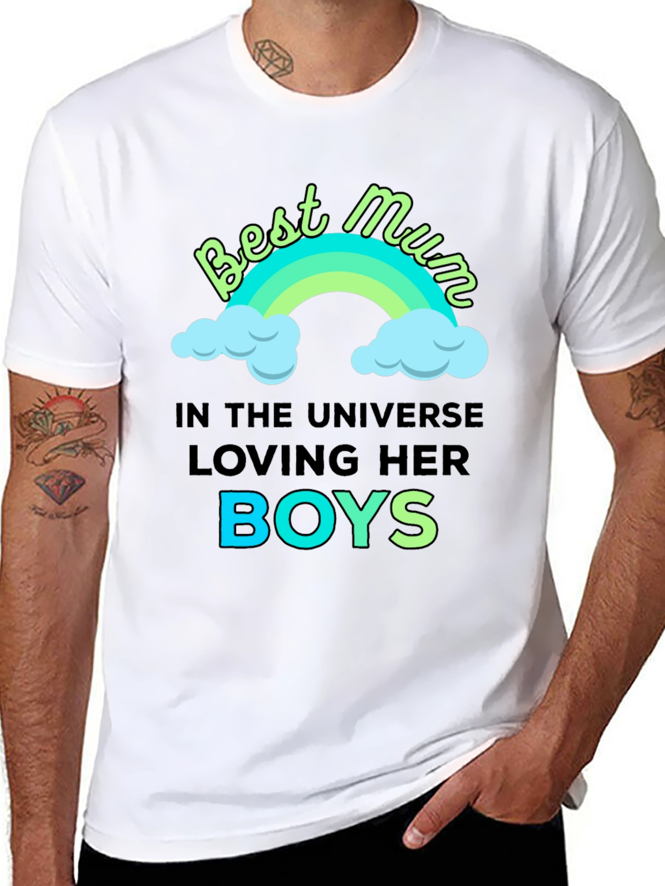 Best Mum Loving Her Boys T-Shirt