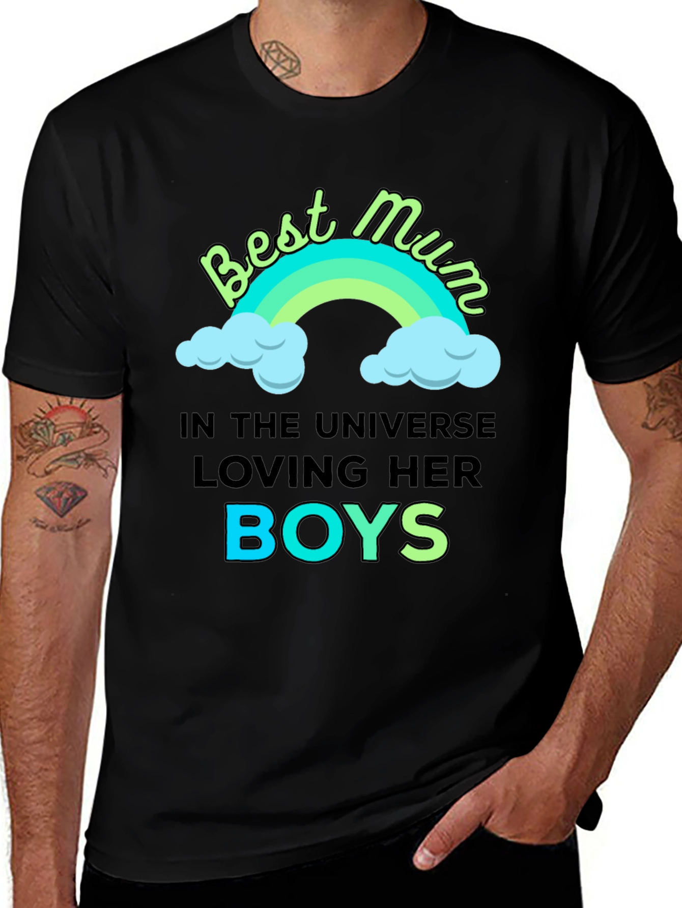 Best Mum Loving Her Boys T-Shirt