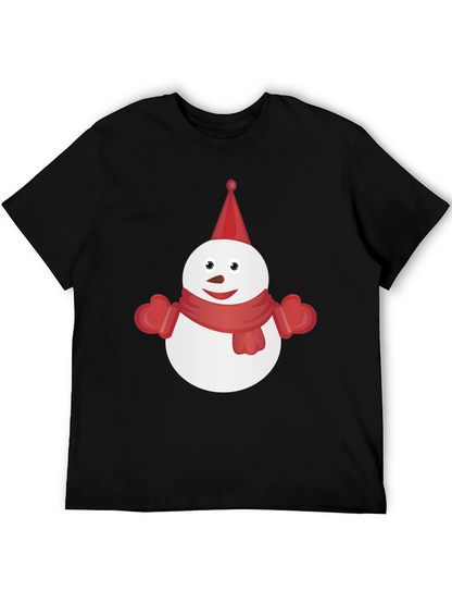 Snowman Graphic Tee - Festive Winter Shirt