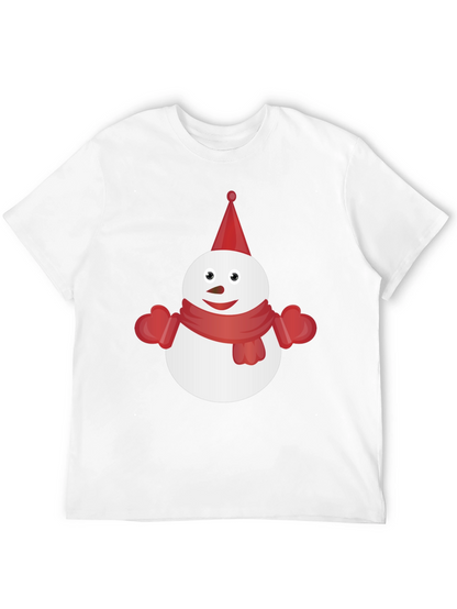 Snowman Graphic Tee - Festive Winter Shirt
