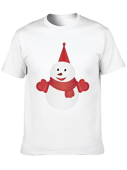 Snowman Graphic Tee - Festive Winter Shirt