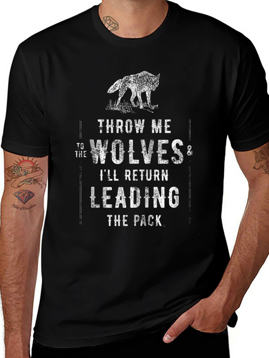 Wolf Pack T-Shirt - Throw Me to the Wolves Graphic Tee