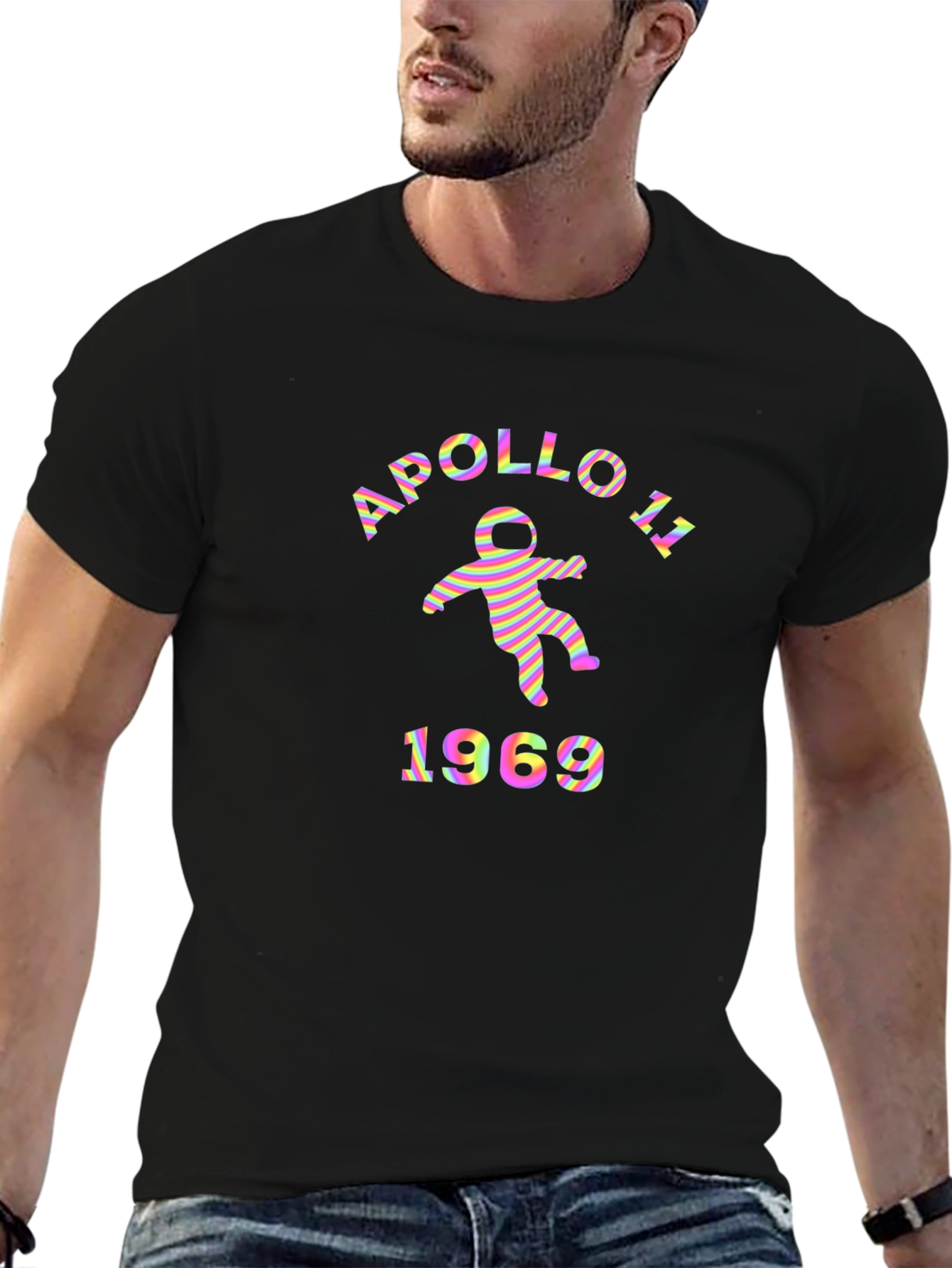 Apollo 11 1969 Graphic T-Shirt - Retro Spaceman Tee