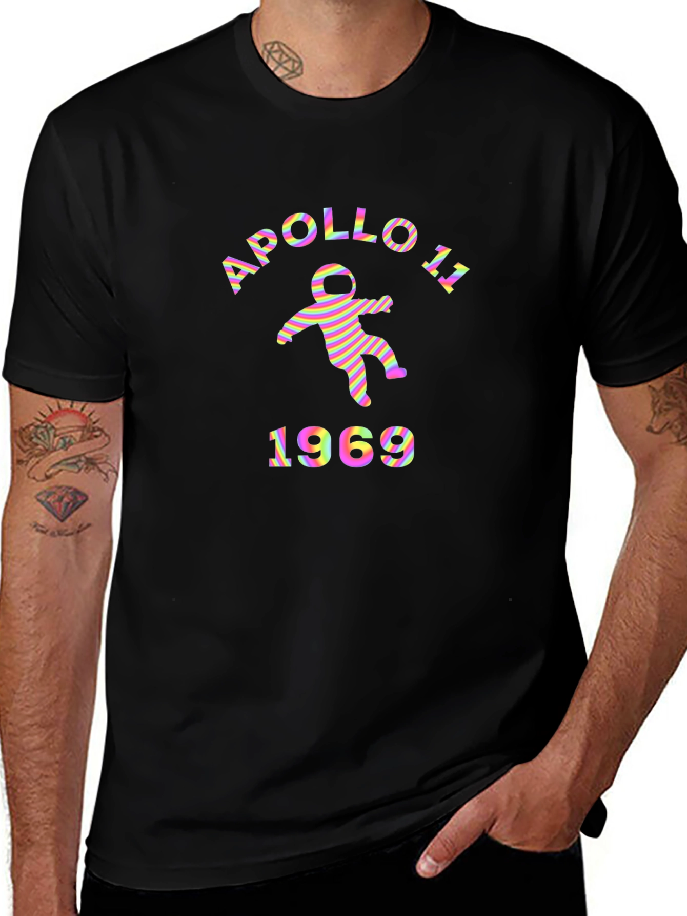 Apollo 11 1969 Graphic T-Shirt - Retro Spaceman Tee