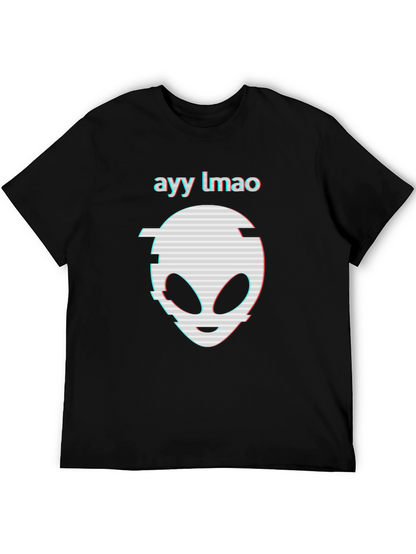 Ayy Lmao Alien Graphic Tee - Black T-Shirt