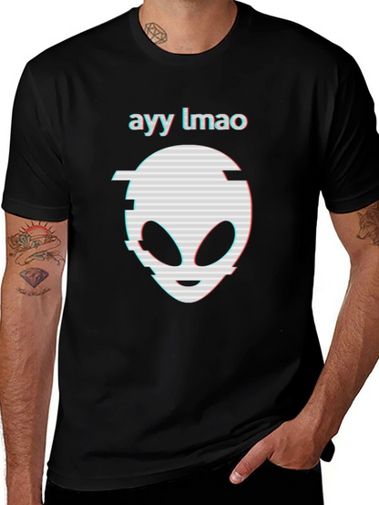 Ayy Lmao Alien Graphic Tee - Black T-Shirt