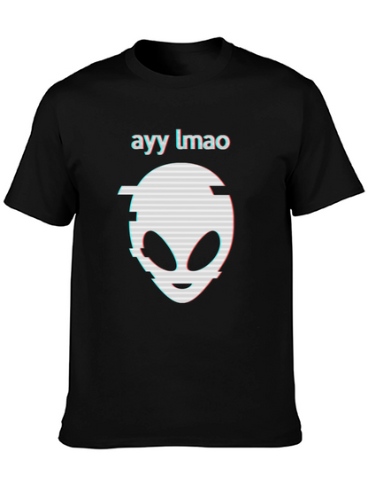 Ayy Lmao Alien Graphic Tee - Black T-Shirt
