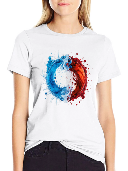 Yin Yang Liquid Splash T-Shirt