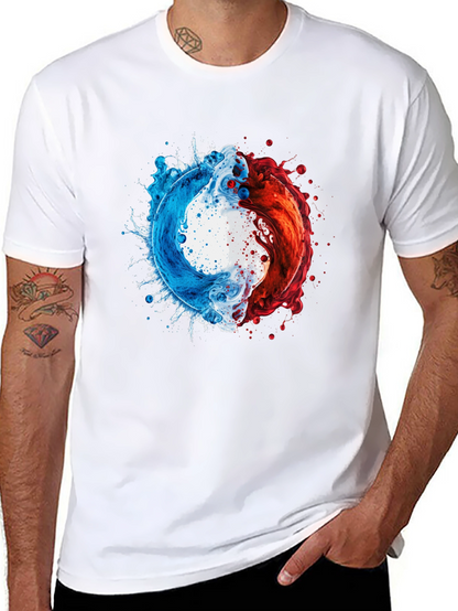 Yin Yang Liquid Splash T-Shirt