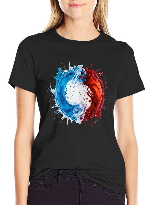 Yin Yang Liquid Splash T-Shirt