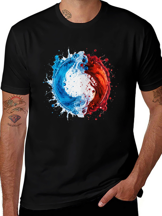 Yin Yang Liquid Splash T-Shirt