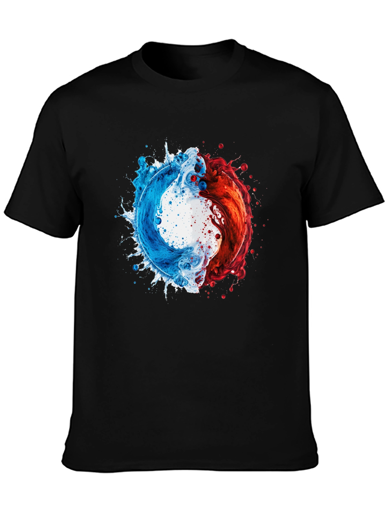 Yin Yang Liquid Splash T-Shirt