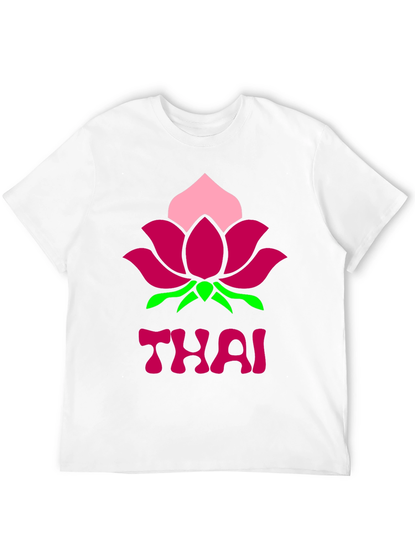 Thai Lotus Graphic T-Shirt - Black