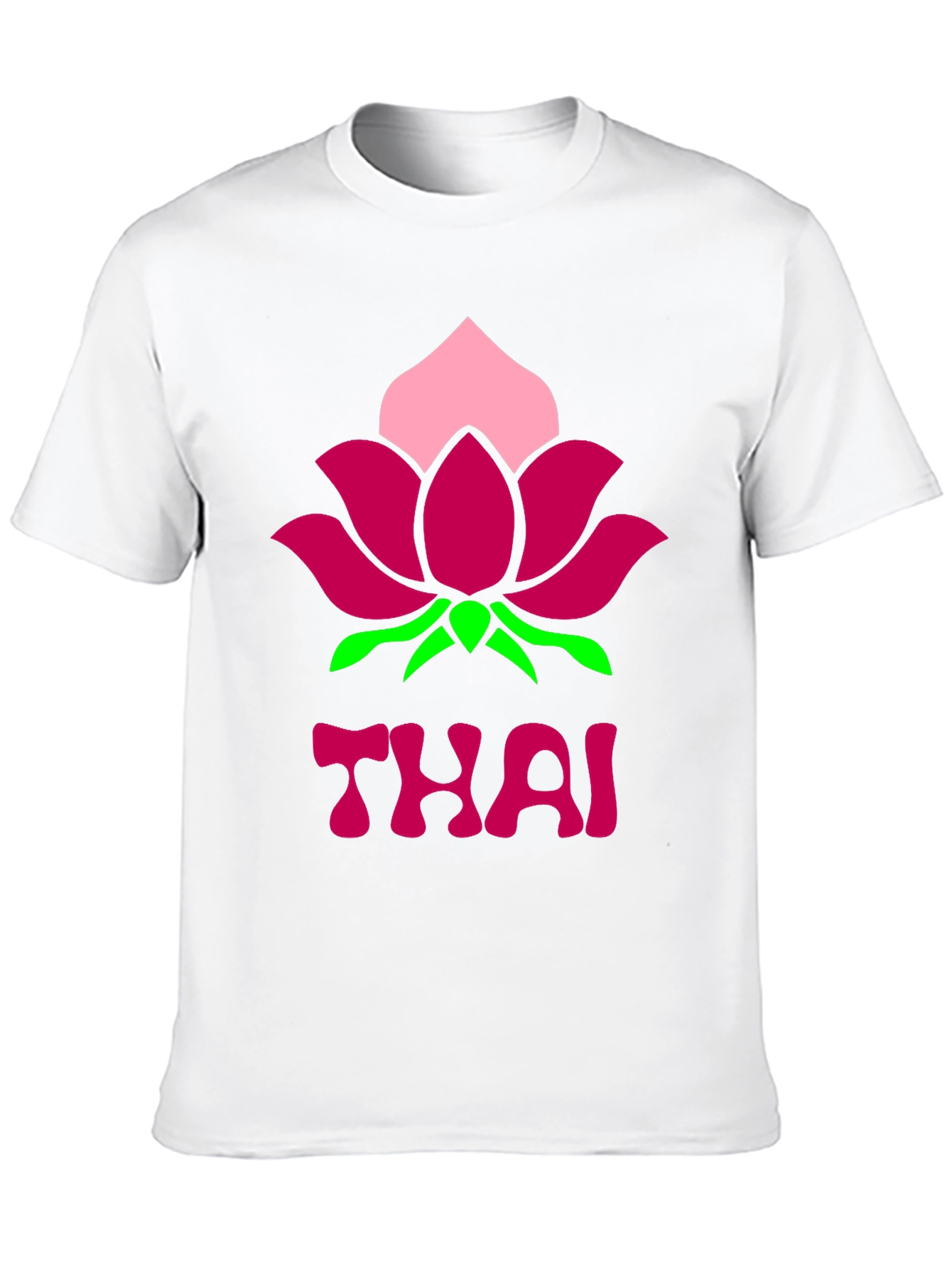 Thai Lotus Graphic T-Shirt - Black