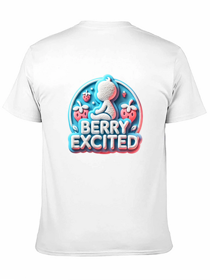 Berry Excited Baby Graphic Tee - Cute Unisex Shirt