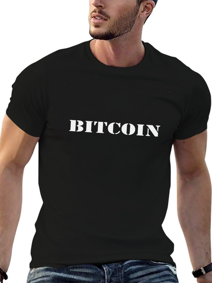 Bitcoin Black T-Shirt - Crypto Currency Tee
