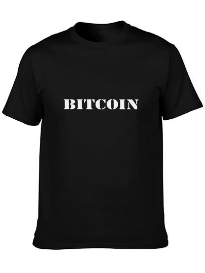Bitcoin Black T-Shirt - Crypto Currency Tee
