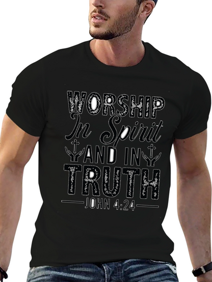 Worship in Spirit & Truth Christian T-Shirt