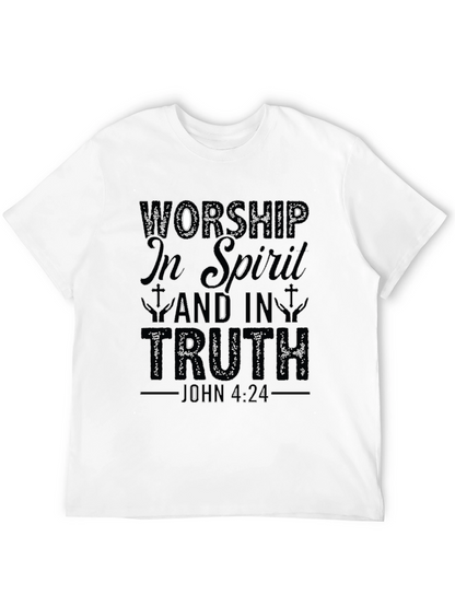 Worship in Spirit & Truth Christian T-Shirt