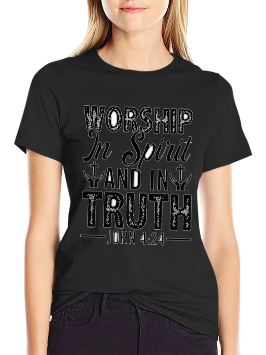Worship in Spirit & Truth Christian T-Shirt