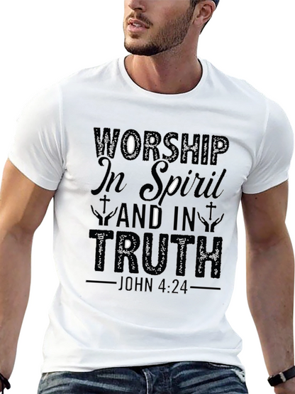 Worship in Spirit & Truth Christian T-Shirt
