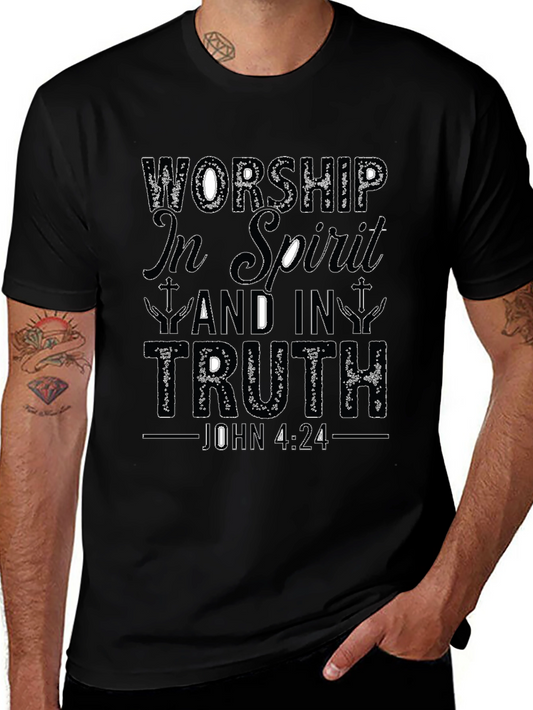 Worship in Spirit & Truth Christian T-Shirt