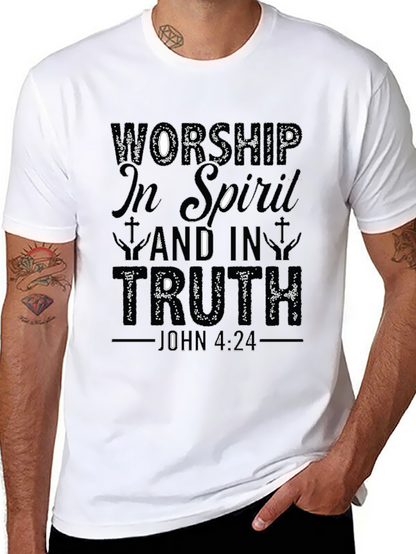 Worship in Spirit & Truth Christian T-Shirt
