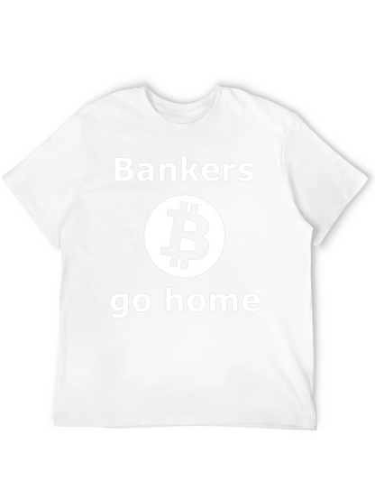 Bankers Go Home Bitcoin Black T-Shirt