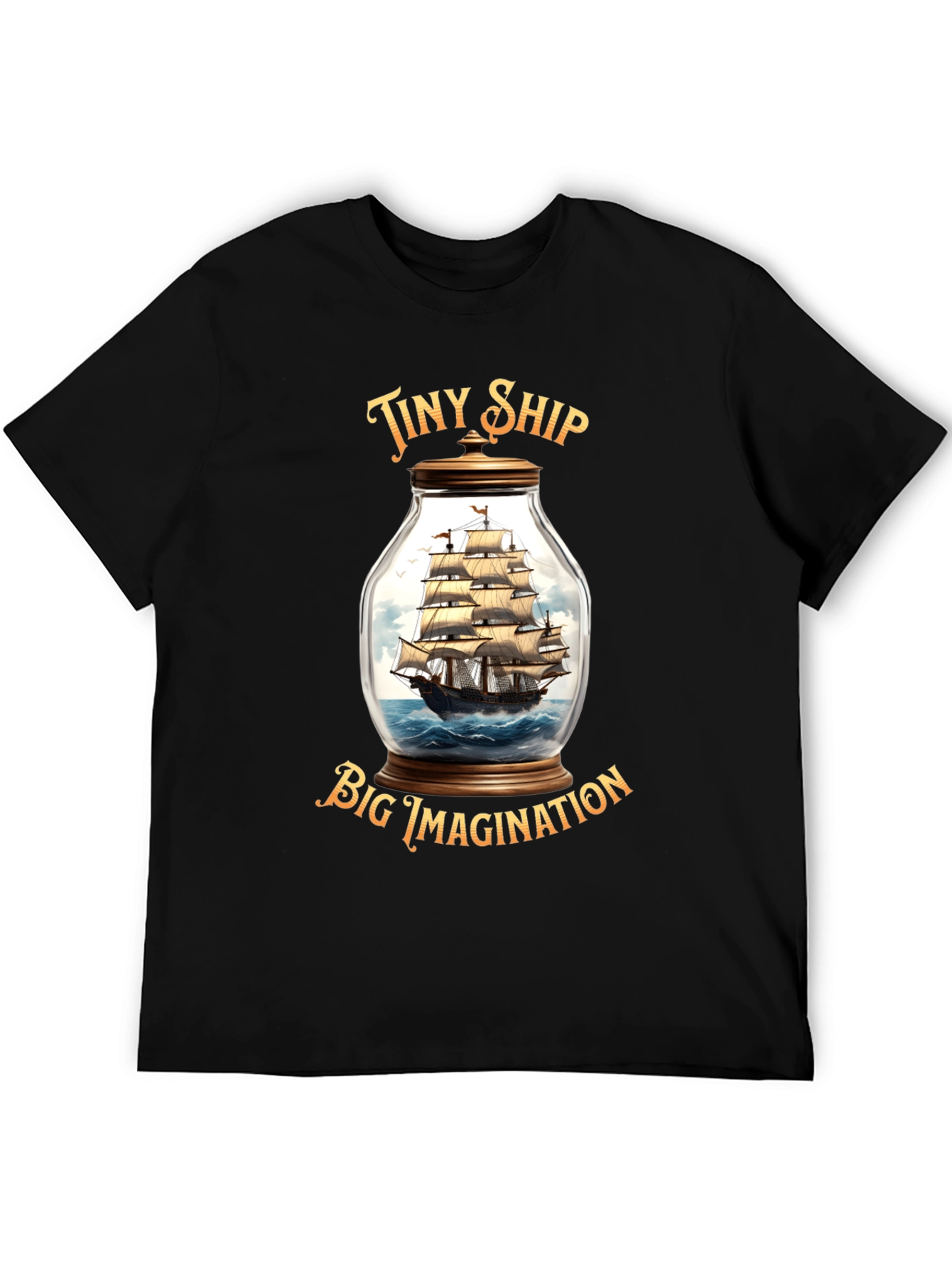 Tiny Ship Big Imagination Graphic T-Shirt