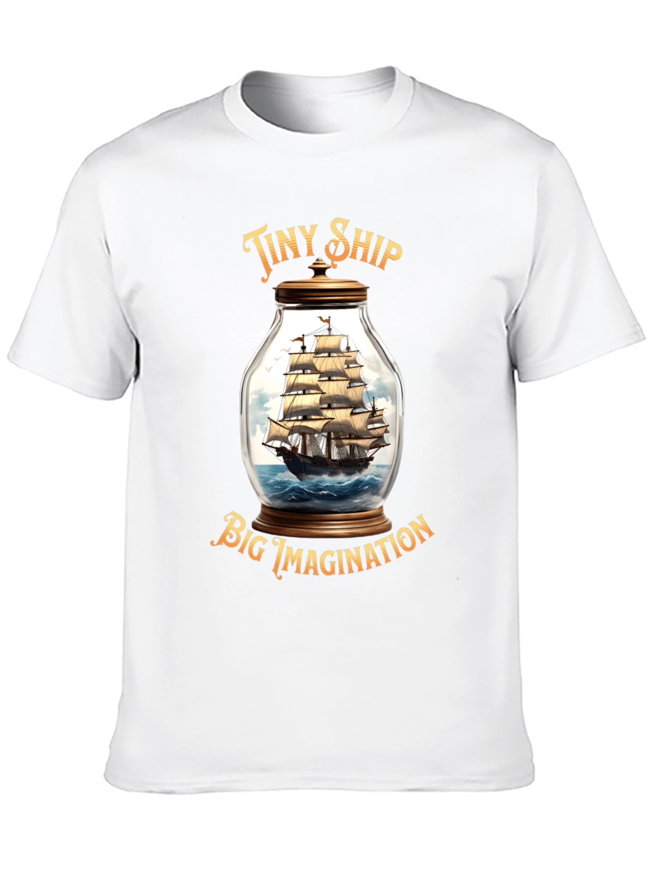 Tiny Ship Big Imagination Graphic T-Shirt