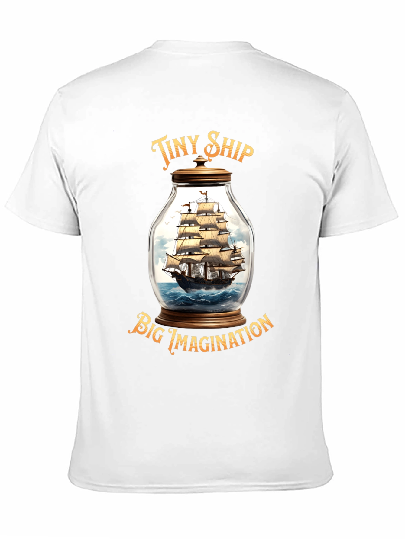 Tiny Ship Big Imagination Graphic T-Shirt