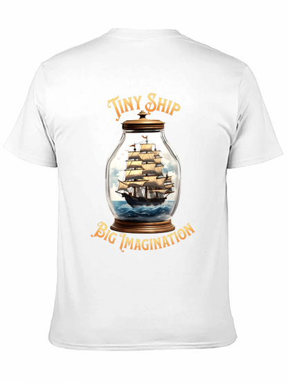 Tiny Ship Big Imagination Graphic T-Shirt