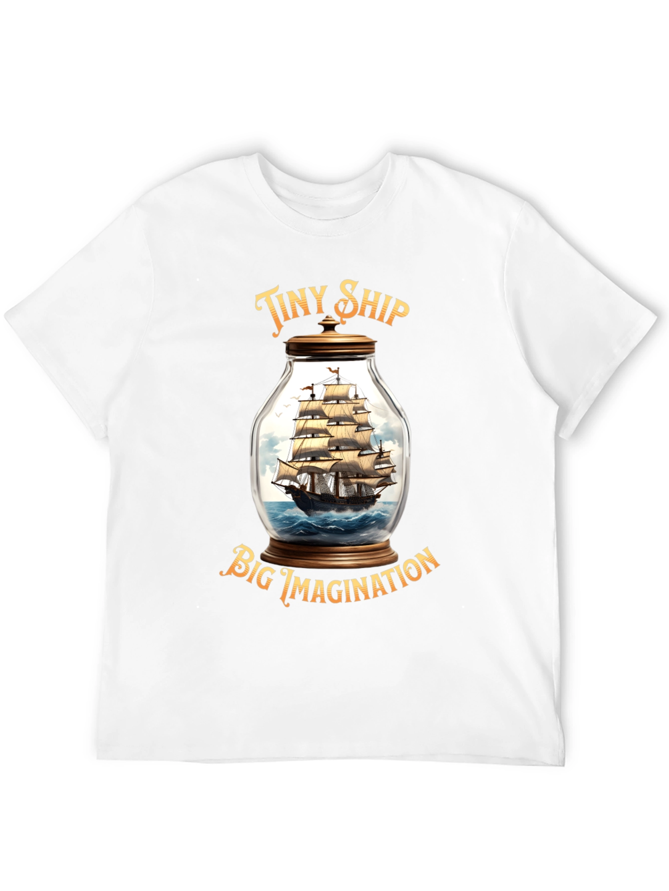 Tiny Ship Big Imagination Graphic T-Shirt