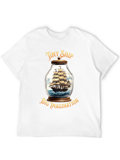 Tiny Ship Big Imagination Graphic T-Shirt