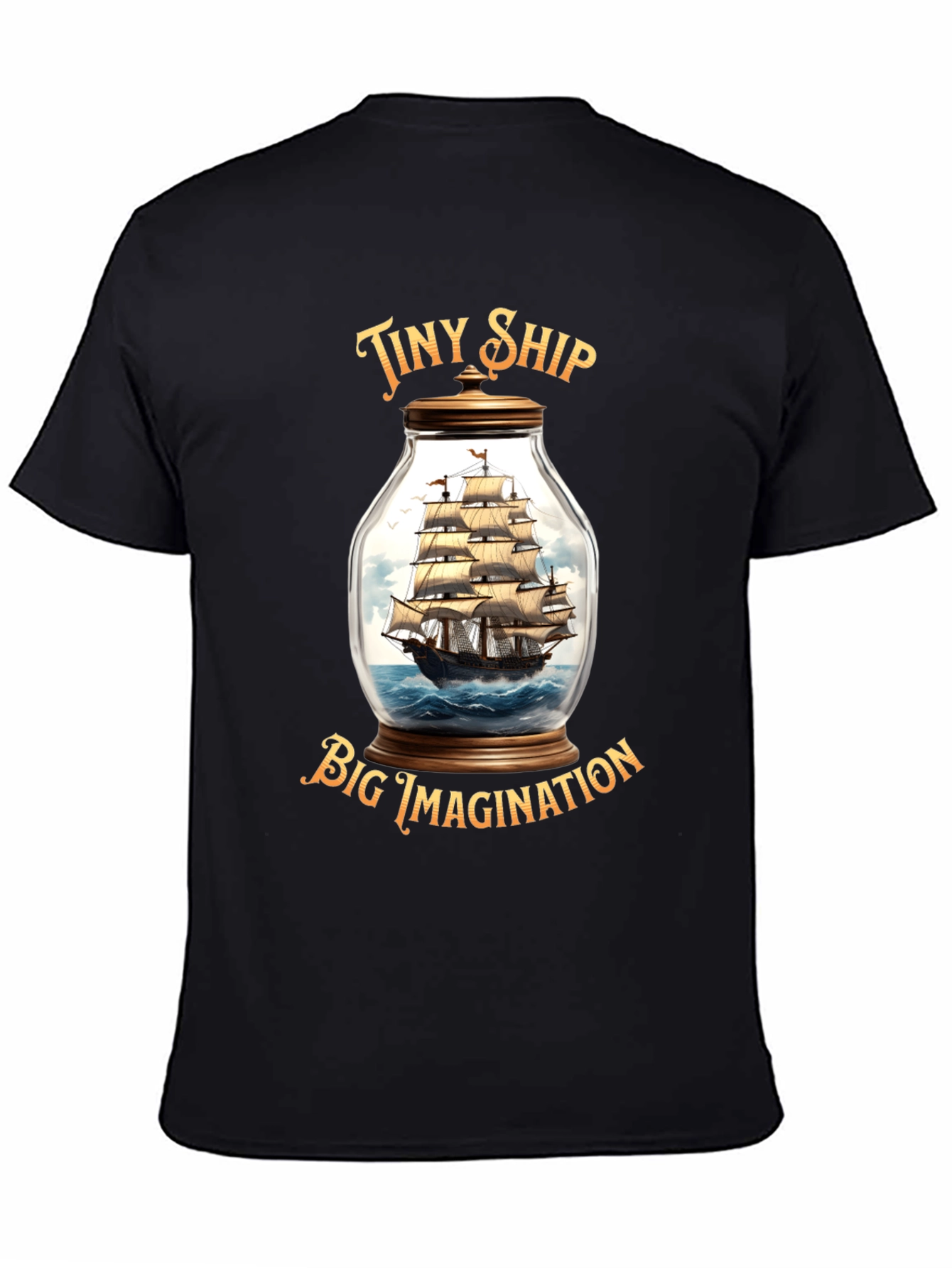 Tiny Ship Big Imagination Graphic T-Shirt