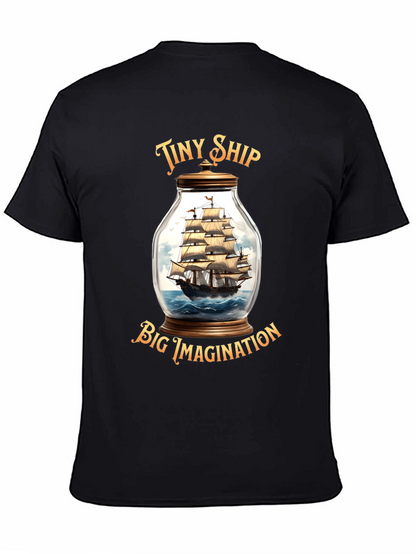 Tiny Ship Big Imagination Graphic T-Shirt