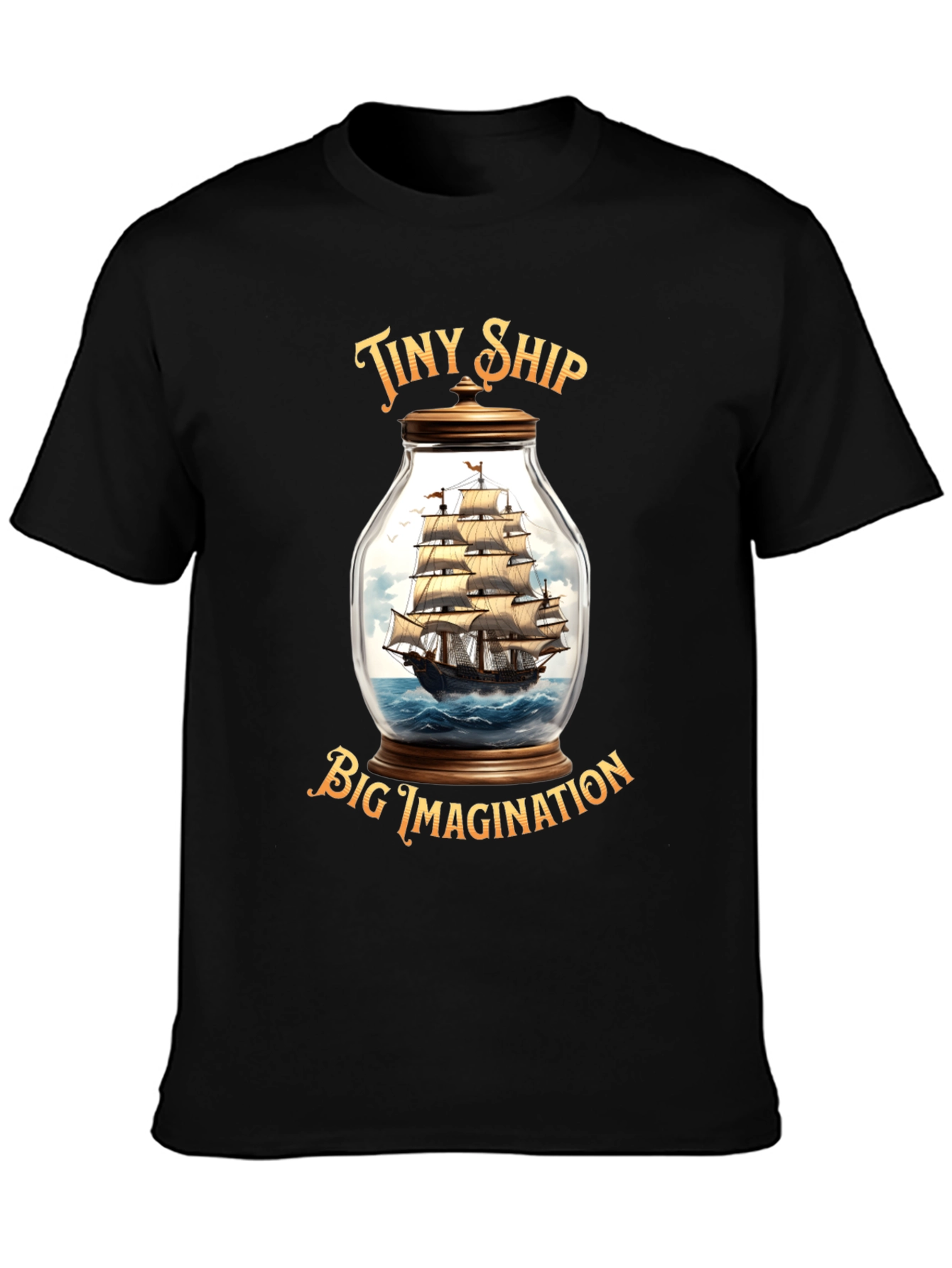 Tiny Ship Big Imagination Graphic T-Shirt