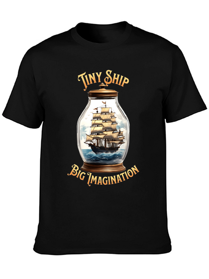 Tiny Ship Big Imagination Graphic T-Shirt