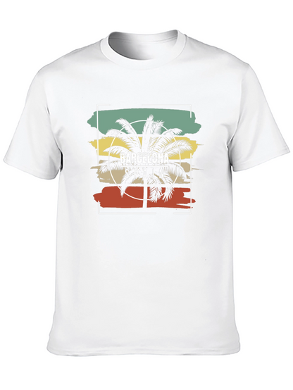 Barcelona Spain Palm Tree Graphic Tee