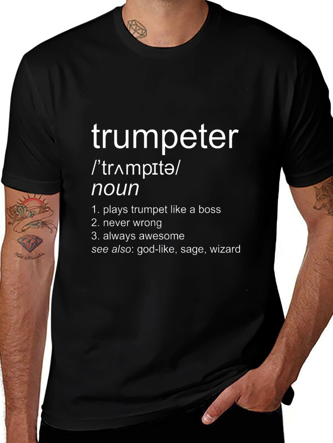 Trumpeter Definition T-Shirt - Musician Humor Tee