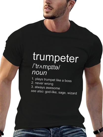 Trumpeter Definition T-Shirt - Musician Humor Tee