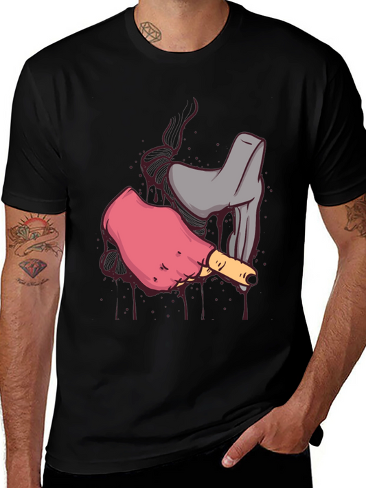 Smoking Finger Graphic Tee