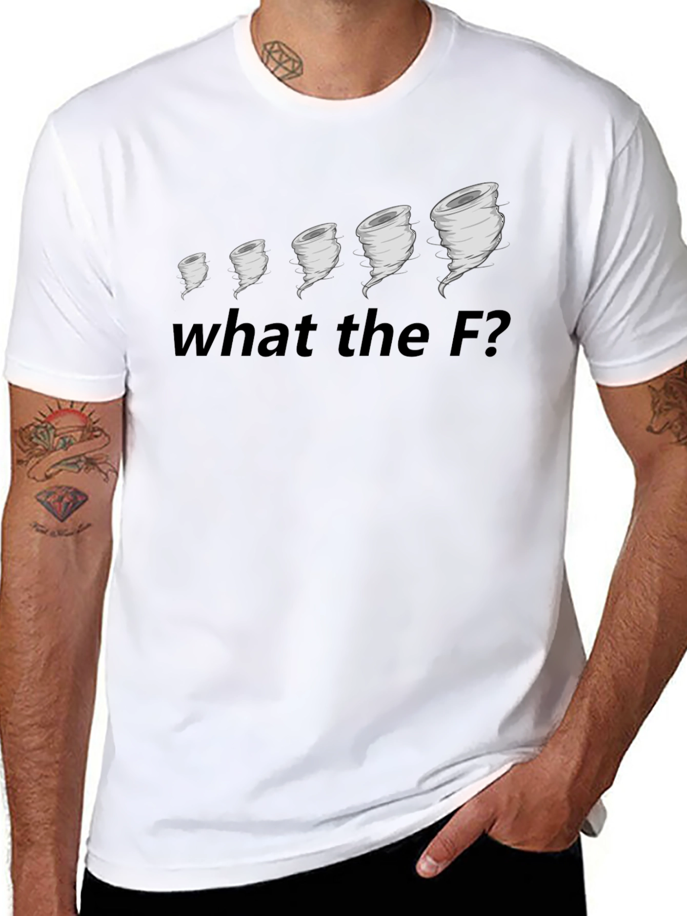 Tornado Evolution Funny Graphic T-Shirt