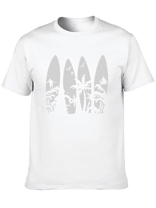 Surfboard Silhouette Graphic Tee