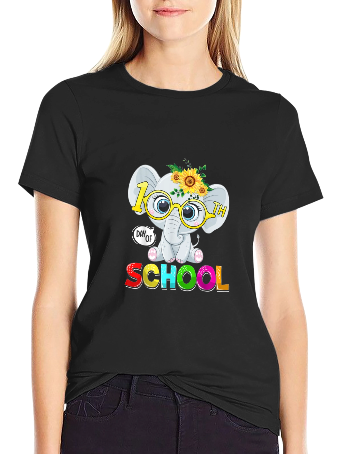 100th Day of School Elephant T-Shirt