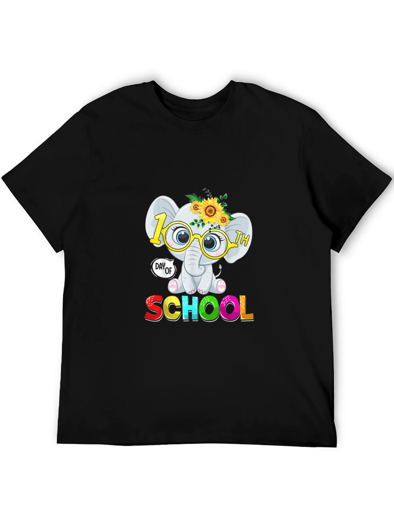 100th Day of School Elephant T-Shirt