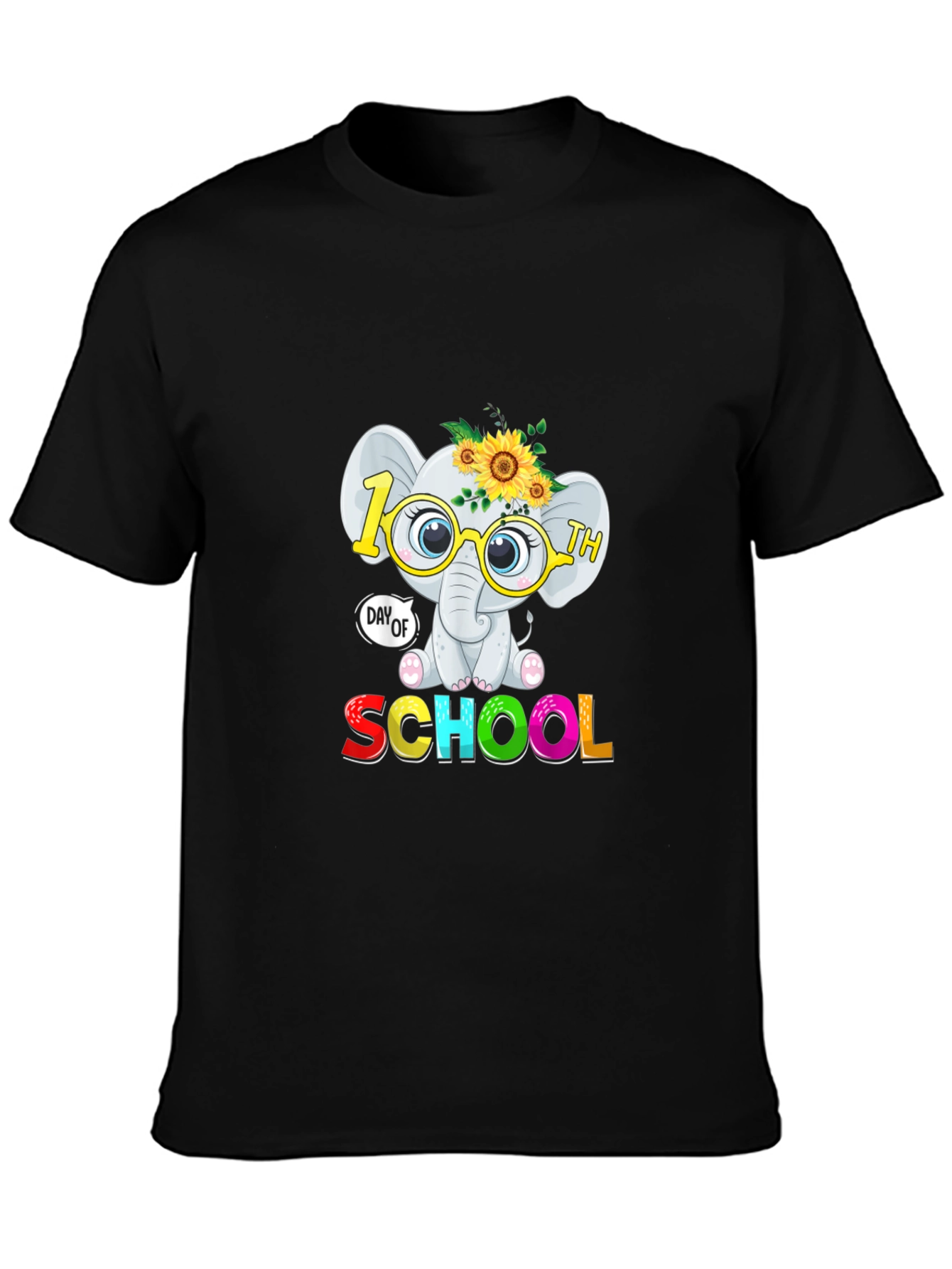 100th Day of School Elephant T-Shirt