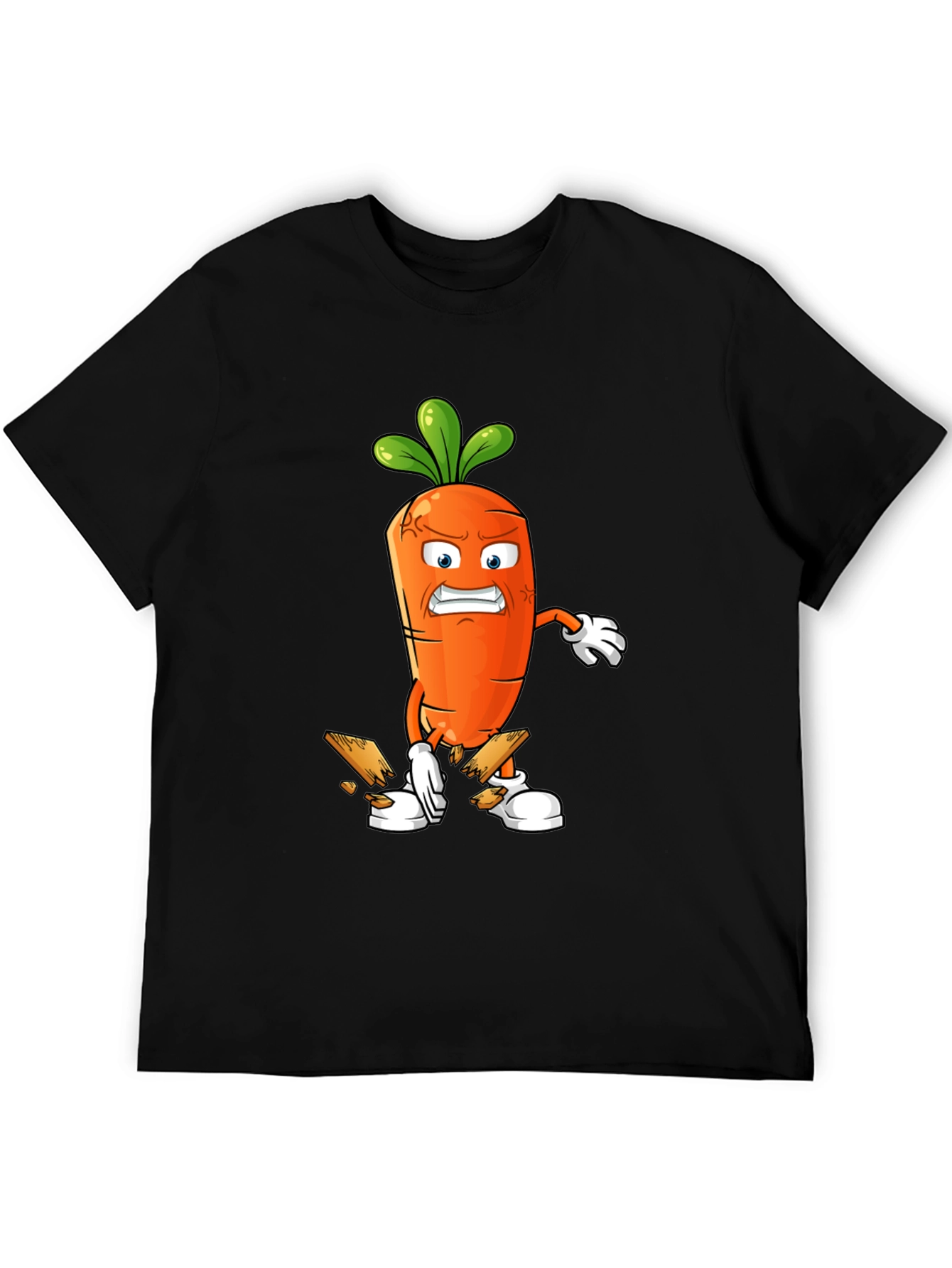 Angry Carrot Breaking Wood T-Shirt