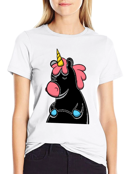 Unicorn Graphic T-Shirt - Black
