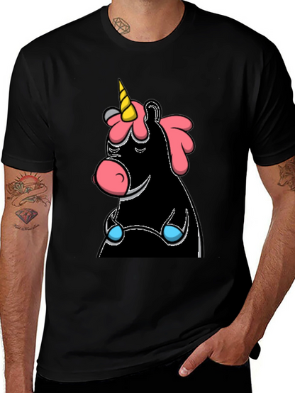 Unicorn Graphic T-Shirt - Black